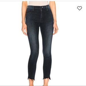 Mother Stunner Zip Ankle Step Jeans in All I Want